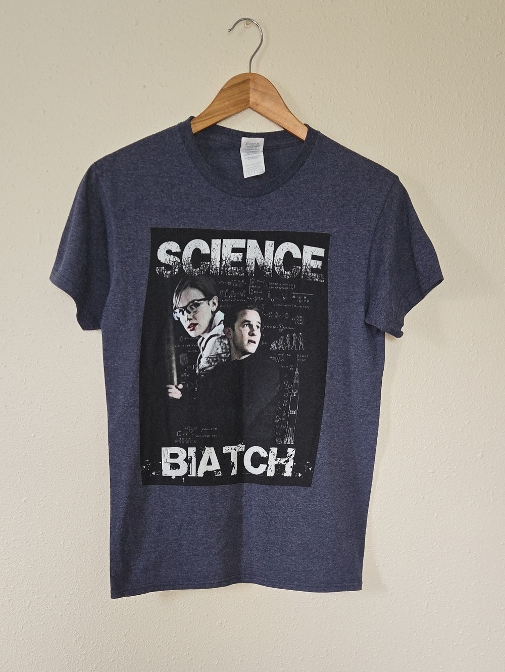 Science Biatch Tee - Navy Blue